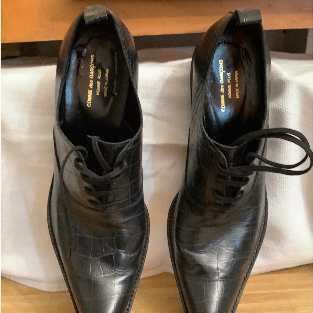 Comme Des Garçons Homme Plus SS15 Pointed Toe Leather Shoes Sz.27/9-US - Picture 4 of 13